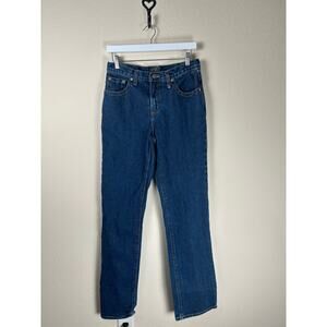 Vintage Rockies Jeans Women's Size 8 Long Dark Wash Denim Western Cowgirl